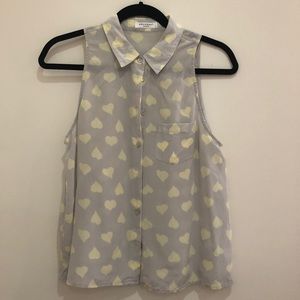 Equipment silk sleeveless blouse